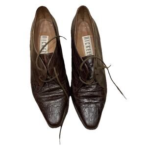 Vintage Nickels Women's Vintage Leather Booties Size 7.5 Made In Italy